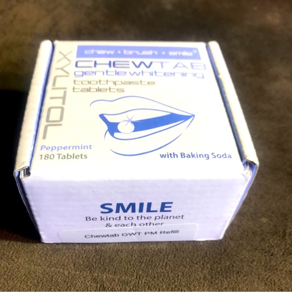 Xylitol Bath & Body Chewtab Toothpaste Tablets 8 Count Peppermint W